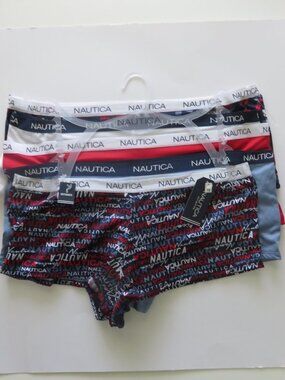 (#102) Nautica Women's 5 Boyshorts Underwear panties - Size 1X